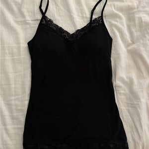No Boundaries Black Lace Cami Top